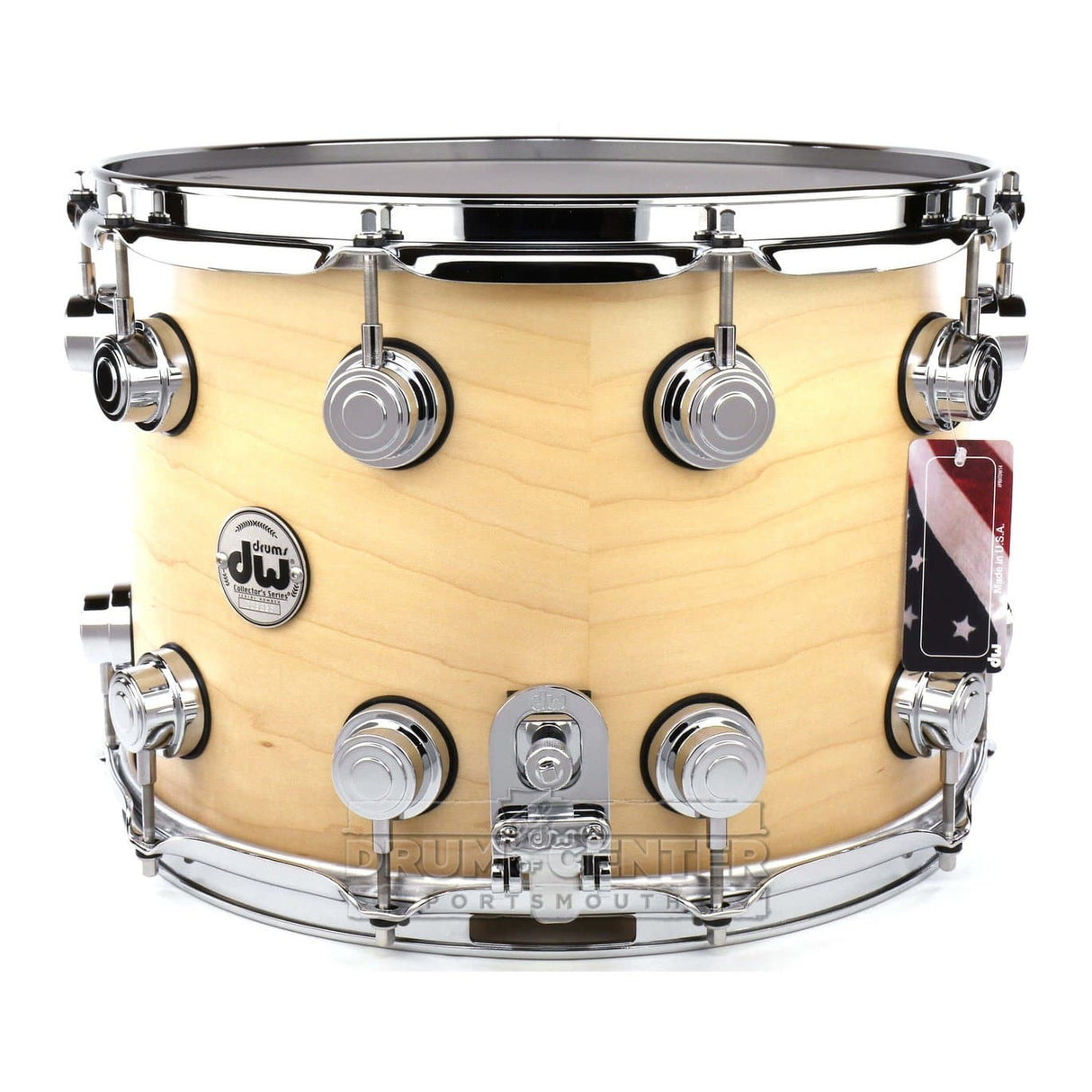 DW Collectors Maple Snare Drum 14x10 Satin Natural