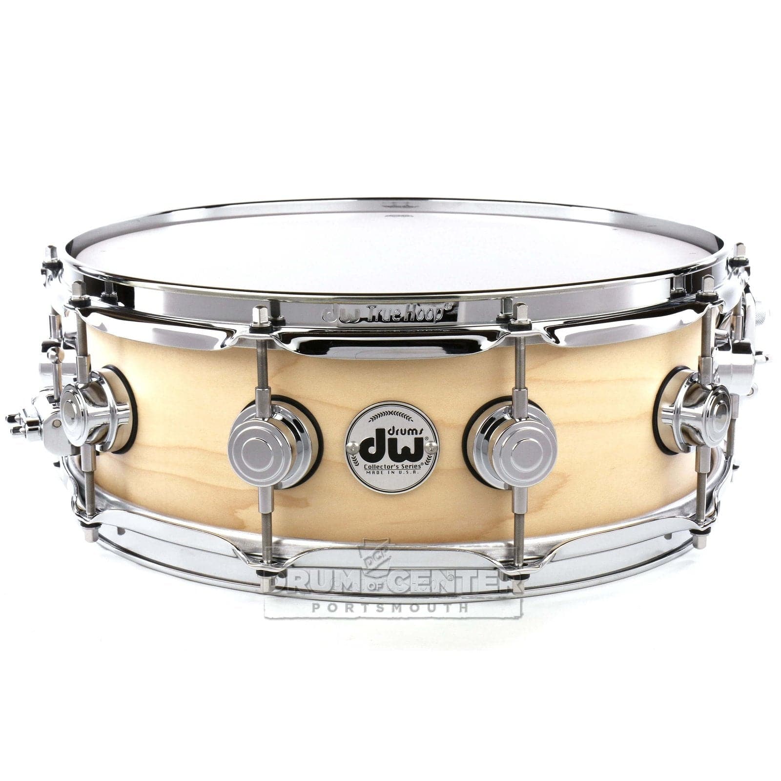 DW Collectors Maple Snare Drum 14x5 Satin Natural