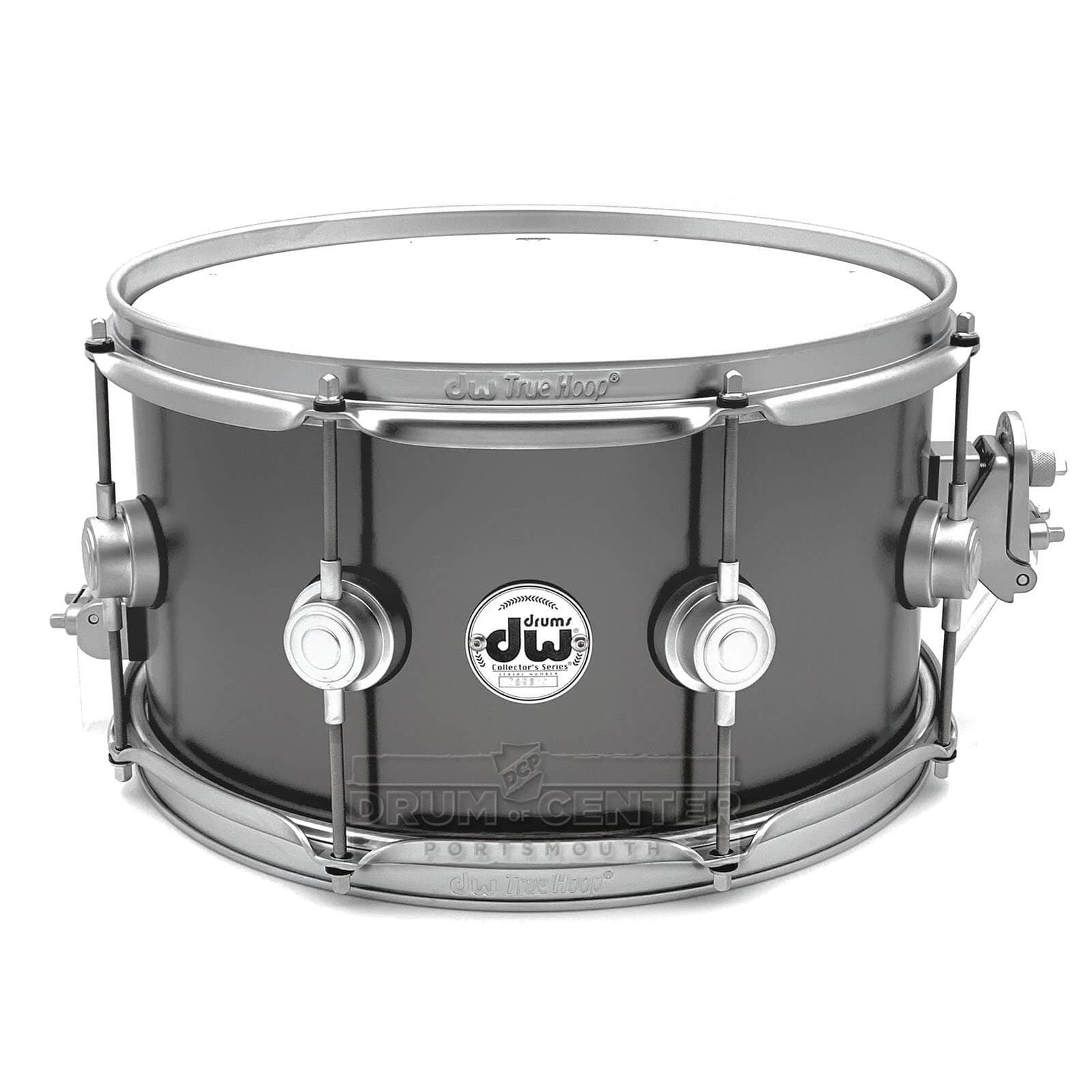 DW Collectors Series Satin Black Brass Snare Drum 13x7 w/Satin Chrome Hardware