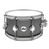 DW Collectors Series Satin Black Brass Snare Drum 13x7 w/Satin Chrome Hardware