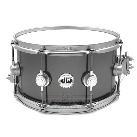 DW Collectors Series Satin Black Brass Snare Drum 13x7 w/Satin Chrome Hardware