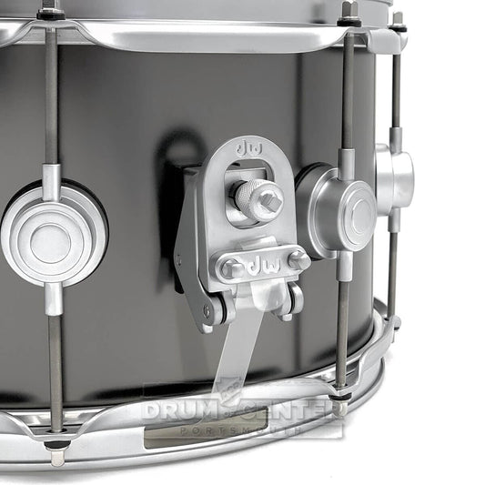 DW Collectors Series Satin Black Brass Snare Drum 13x7 w/Satin Chrome Hardware