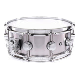 DW Collectors Stainless Steel Snare Drum 14x5.5 Chrome Hw