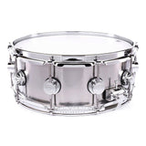 DW Collectors Stainless Steel Snare Drum 14x5.5 Chrome Hw