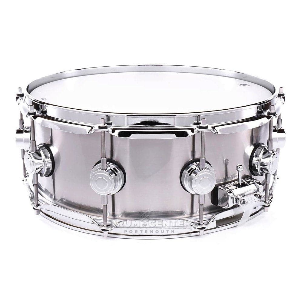 DW Collectors Stainless Steel Snare Drum 14x5.5 Chrome Hw