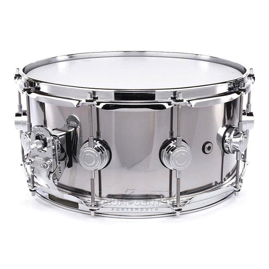 DW Collectors Stainless Steel Snare Drum 14x6.5 Chrome Hw