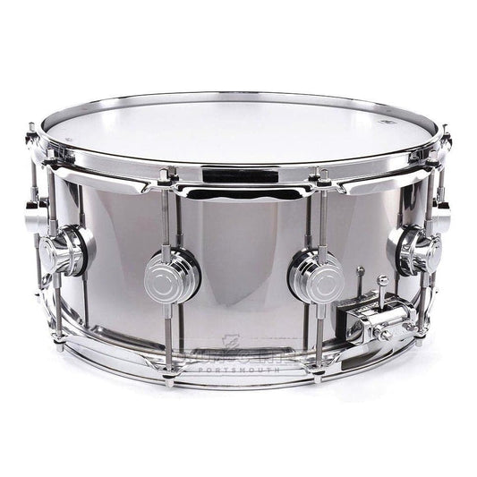 DW Collectors Stainless Steel Snare Drum 14x6.5 Chrome Hw