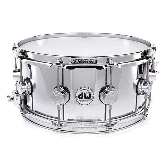 DW Collectors Steel Snare Drum 14x6.5 Polished