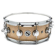 DW Collectors Super Solid Maple Snare Drum 14x5.5 Hard Satin Natural