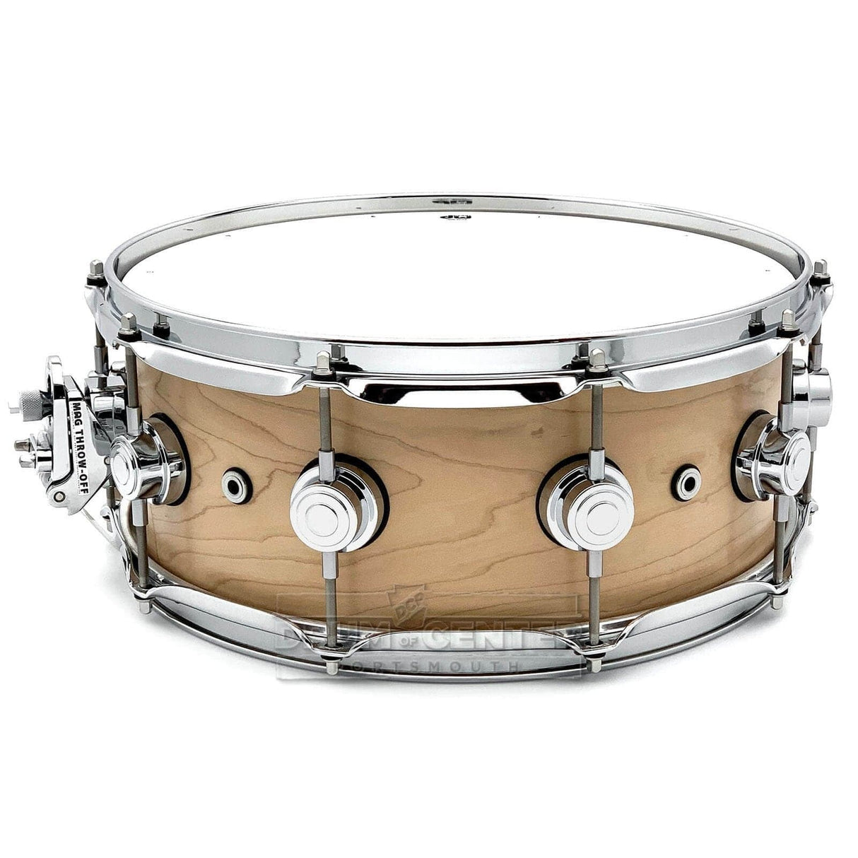 DW Collectors Super Solid Maple Snare Drum 14x5.5 Hard Satin Natural