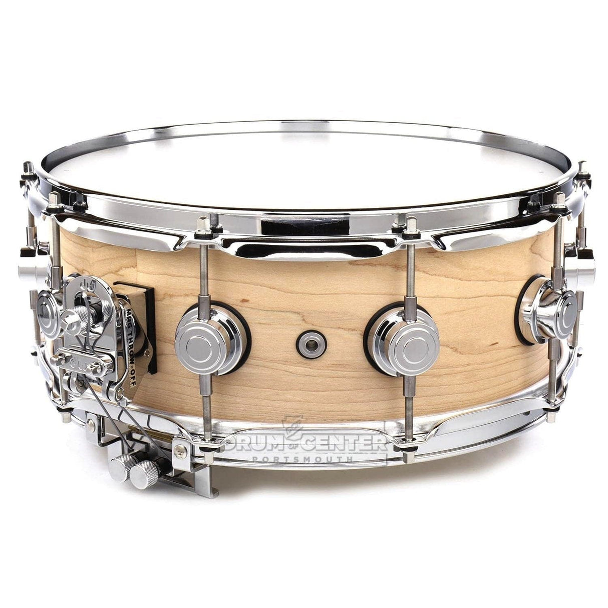 DW Collectors Super Sonic Solid Ply Snare Drum 14x5.5 Natural Satin