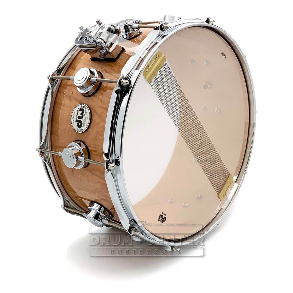 DW Collectors VLT Maple Snare Drum 14x6.5 Natural Super Curl