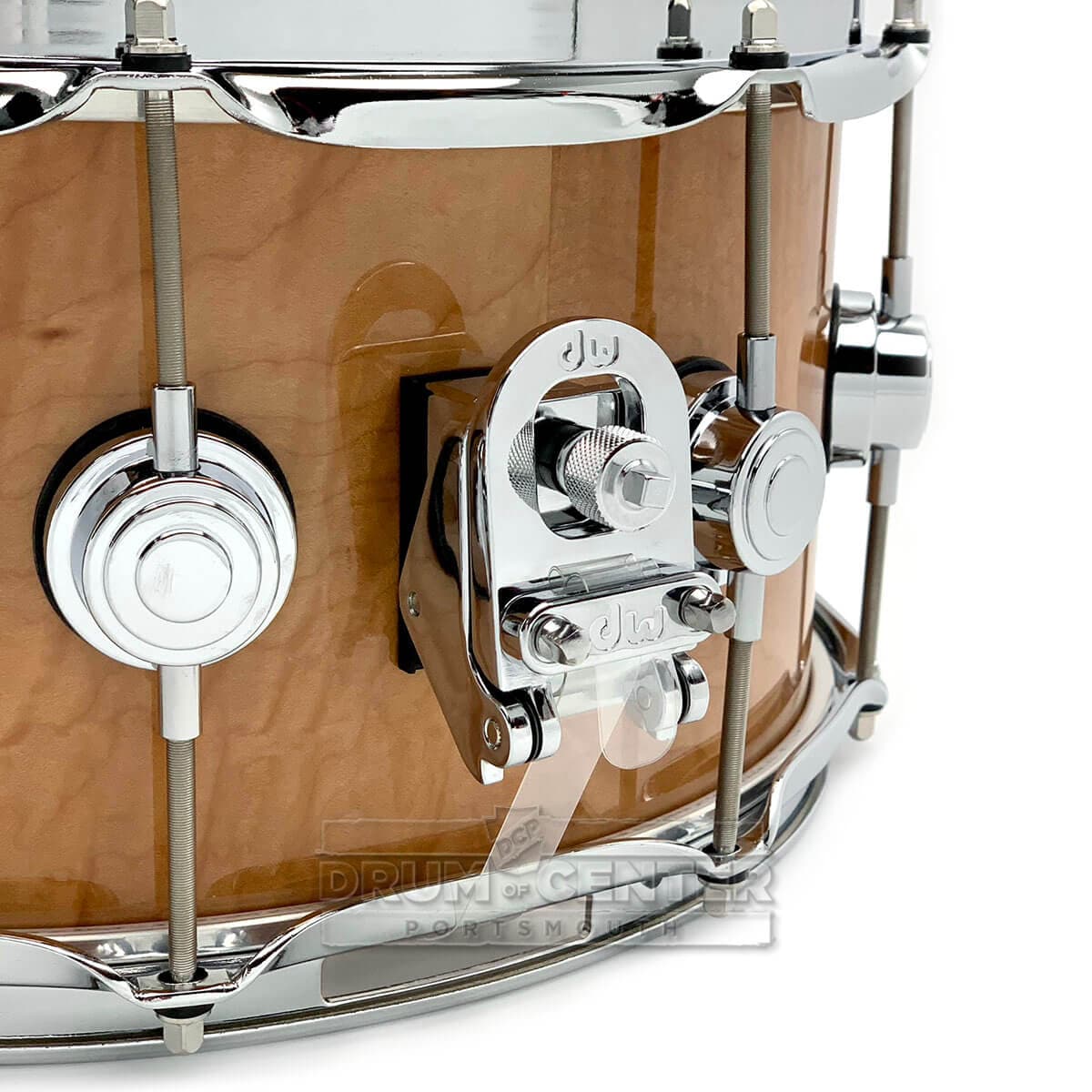 DW Collectors VLT Maple Snare Drum 14x6.5 Natural Super Curl
