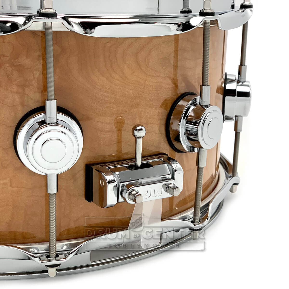 DW Collectors VLT Maple Snare Drum 14x6.5 Natural Super Curl