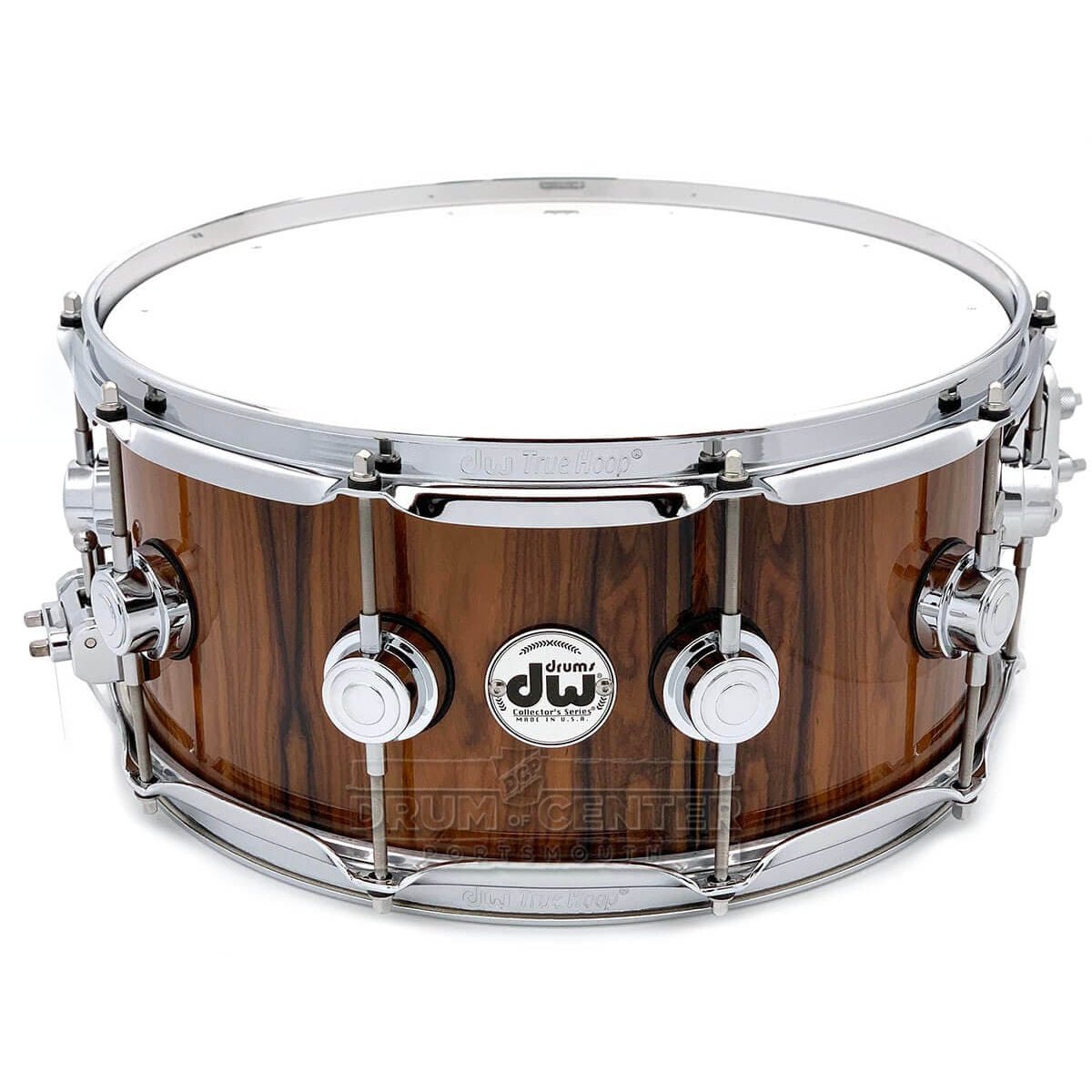 DW Collectors VLT Maple Exotic Snare Drum 14x6.5 Santos Rosewood 