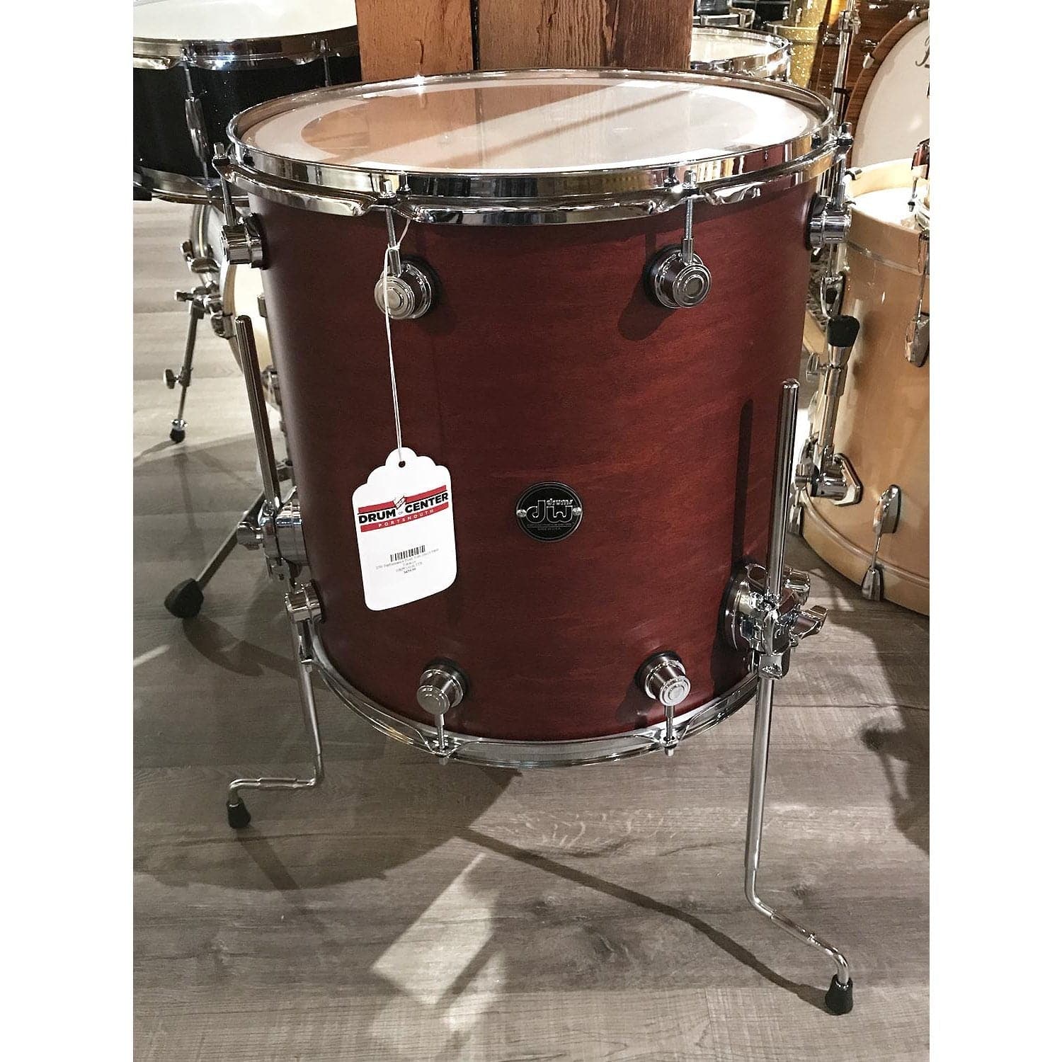 DW Performance Floor Tom 16x16 Satin Tobacco