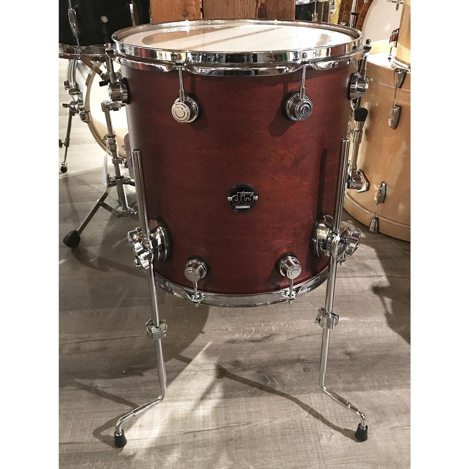 DW Performance Floor Tom 14x14 Satin Tobacco