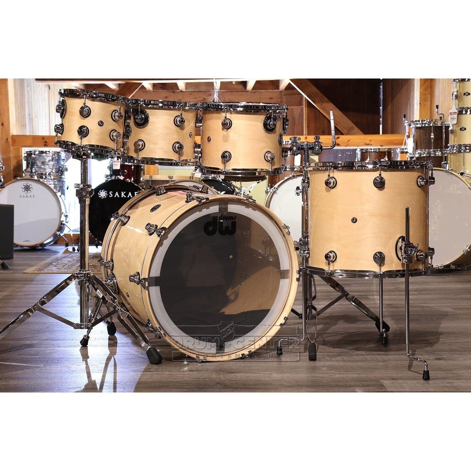 DW Performance 5pc Drum Set 22/8/10/12/16 Natural Lacquer