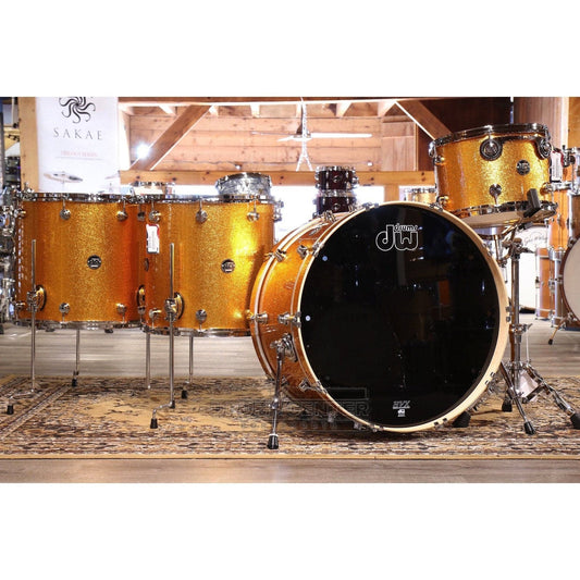 DW Performance 4pc Big Rock Drum Set Gold Sparkle