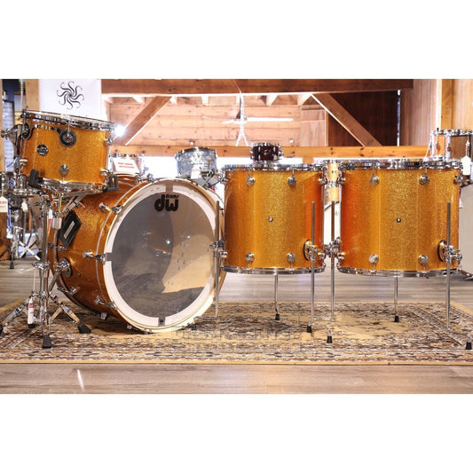 DW Performance 4pc Big Rock Drum Set Gold Sparkle