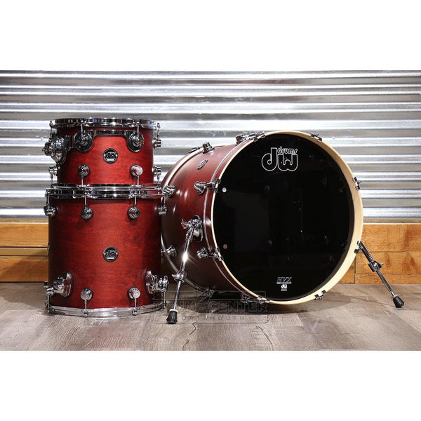dw performance series tobacco stain DW Performance 3pc Drum Set 20/12/14 Satin Tobacco