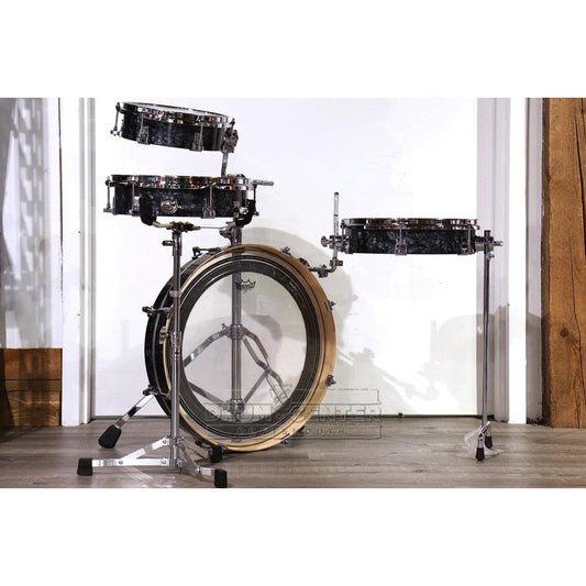 DW Performance 4pc Low Pro Drum Set Black Diamond