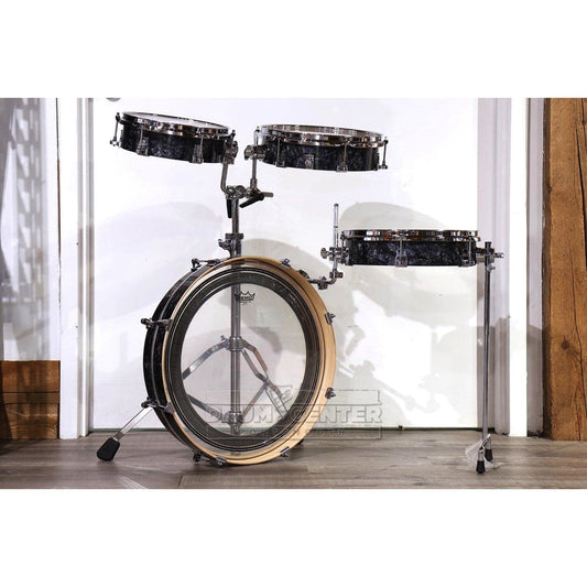 DW Performance 4pc Low Pro Drum Set Black Diamond