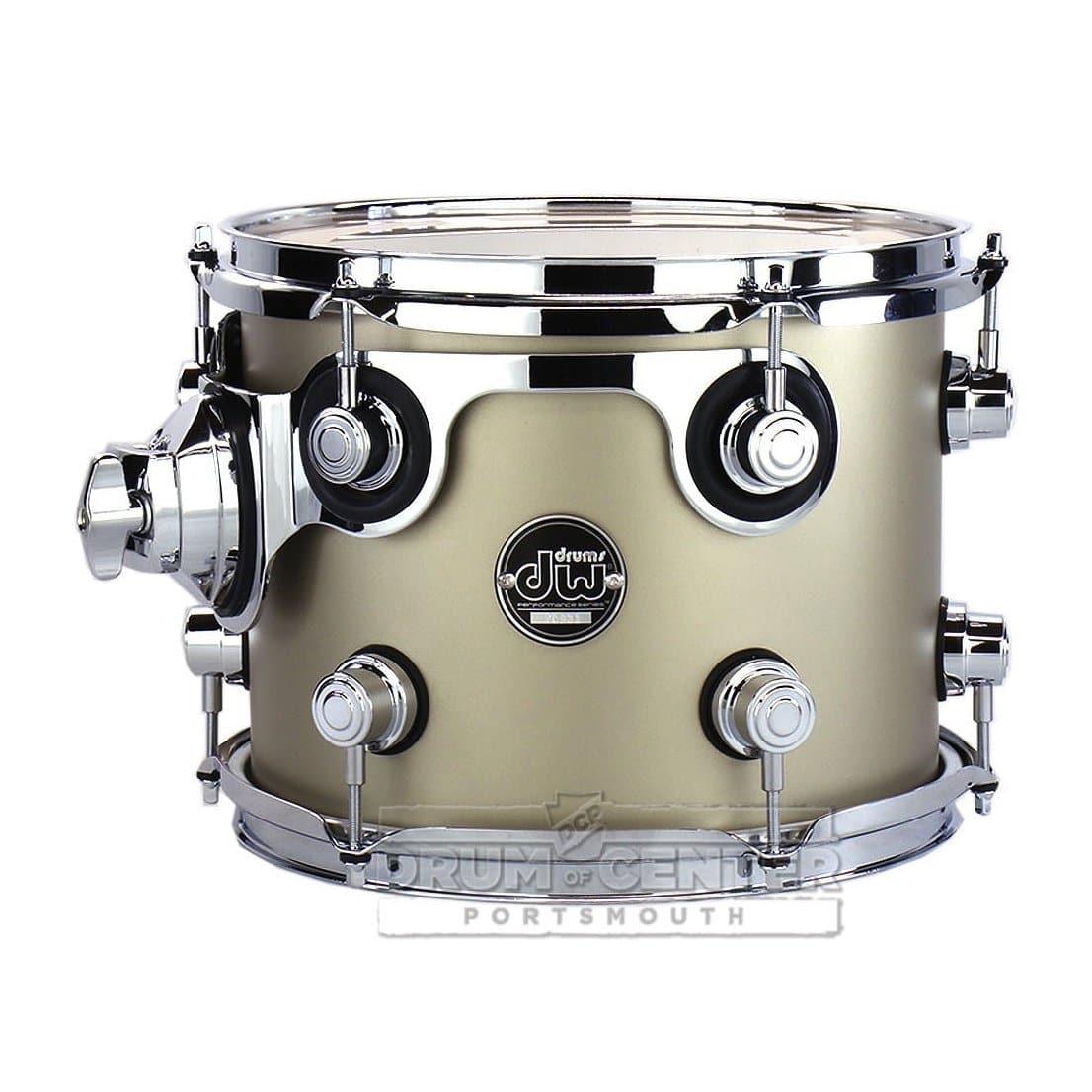 DW Performance Rack Tom 10x8 Hard Satin Gold Mist