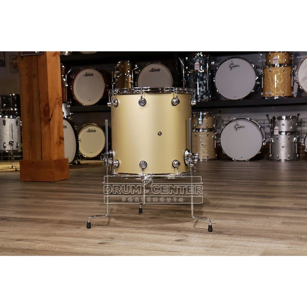 DW Performance Floor Tom 16x16 Hard Satin Gold Mist