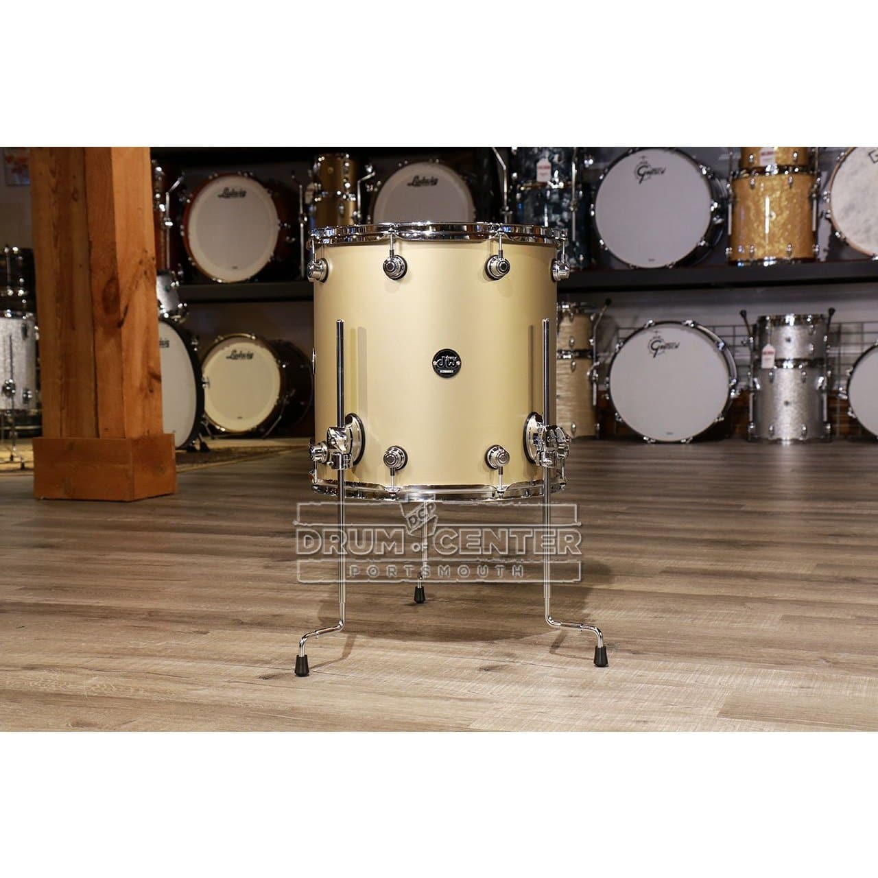 DW Performance Floor Tom 16x16 Hard Satin Gold Mist