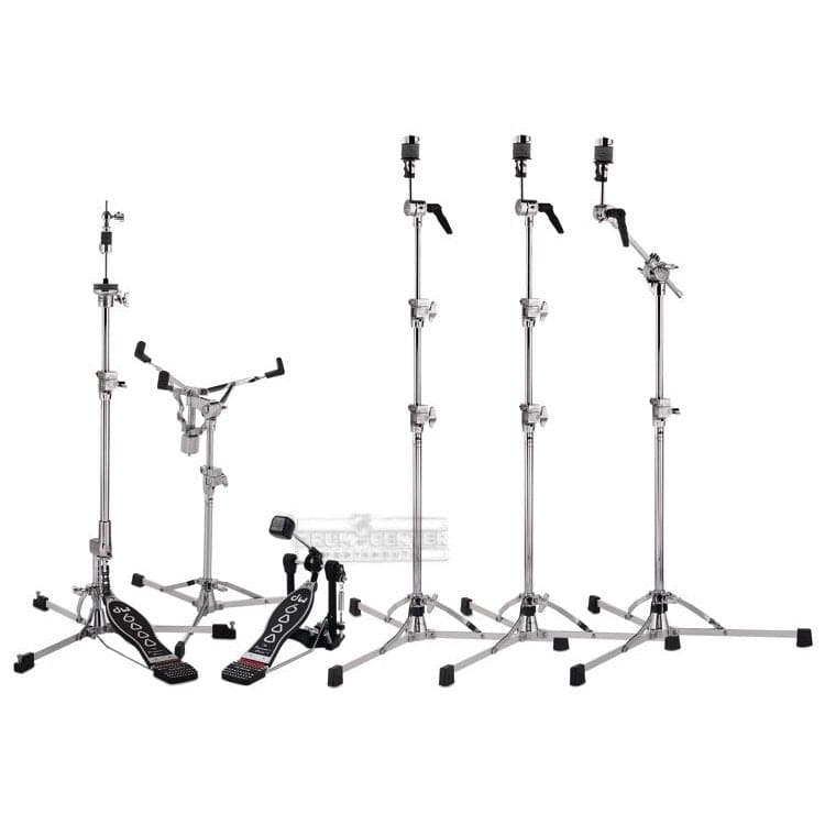 DW DW6000PACK3S 6000 Series Hardware Pack with 3 Cymbal Stands & Strap Drive Pedal