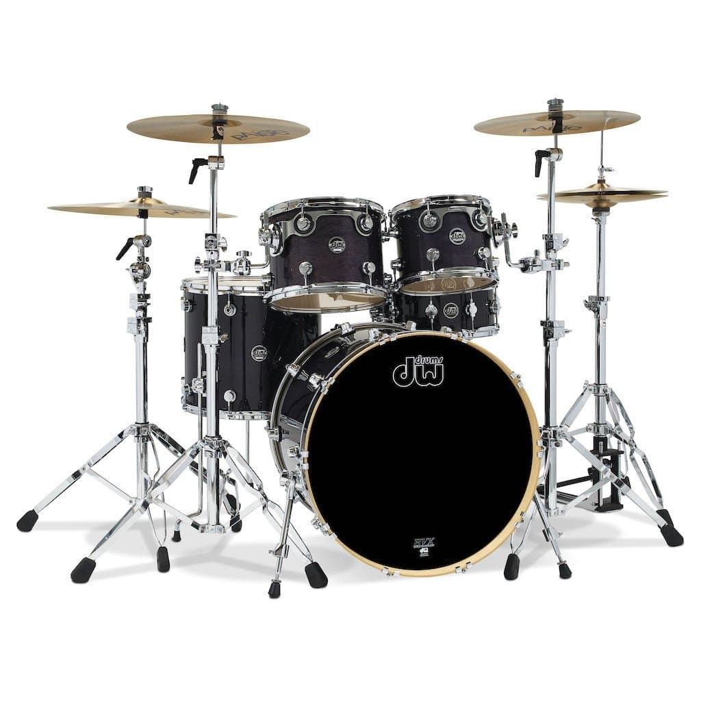 DW Performance 4pc Drum Set 20/10/12/14 Ebony Stain