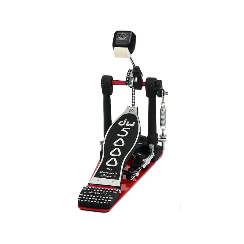 DW DWCP5000AH4 5000 Series Accelerator Single Chain, Narrow Footboard Single Bass Drum Pedal w/ Bag