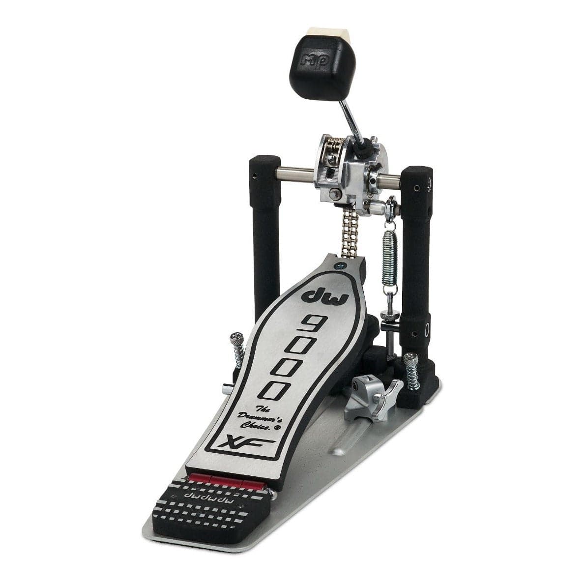 DW DWCP9000XF 9000 Series XF Extended Footboard Single Bass Drum Pedal w/ Bag