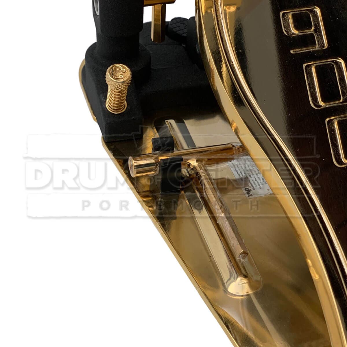DW DWCP9002GD 9000 Series Double Bass Drum Pedal w/ Bag, Gold