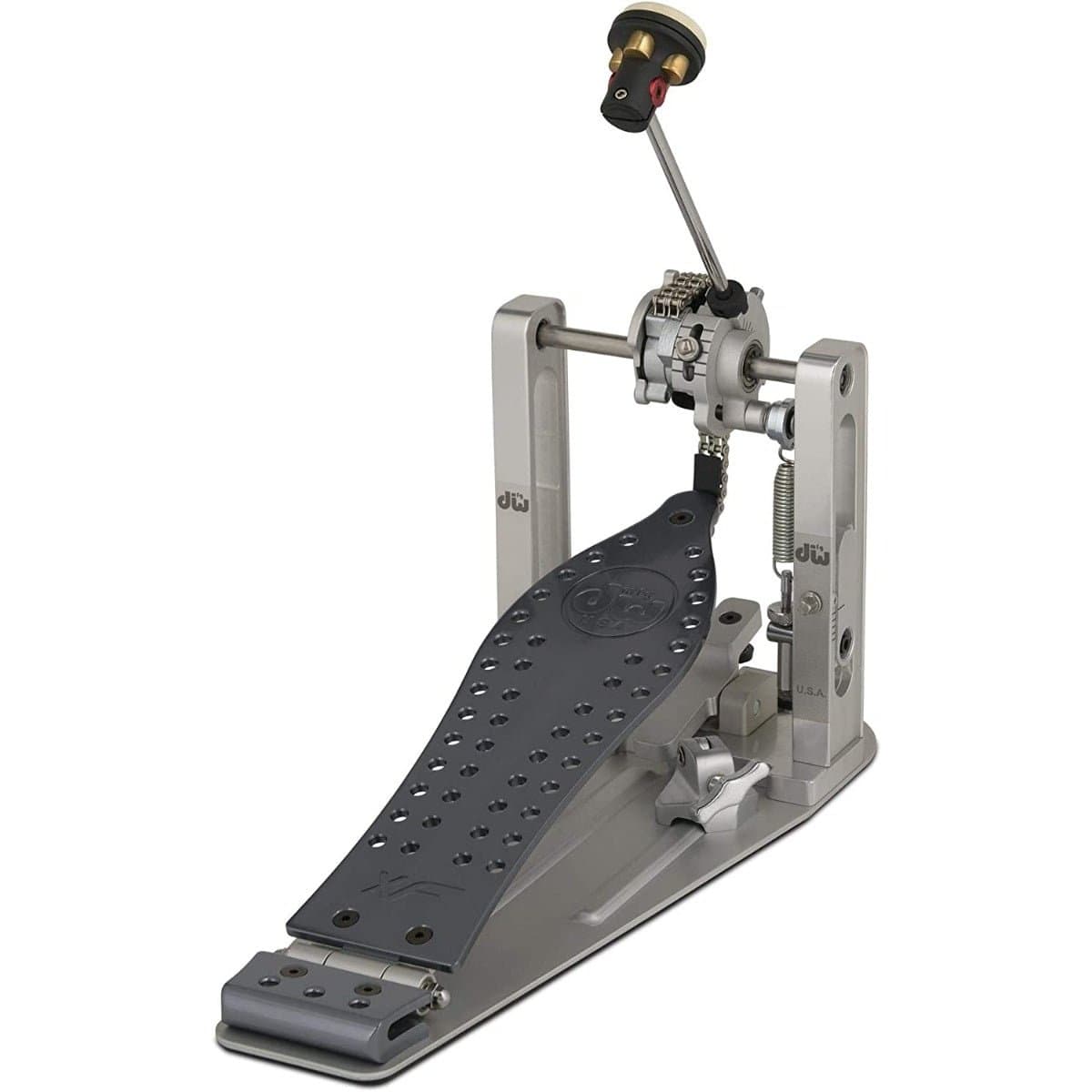 bass drum pedal direct drive vs chain DW MFG Series XF Machined Chain Drive Single Bass Drum Pedal