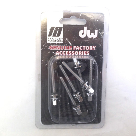 DW DWSM165C True Pitch Chrome Tension Rod - .8" x 1.65" (6 Pack)