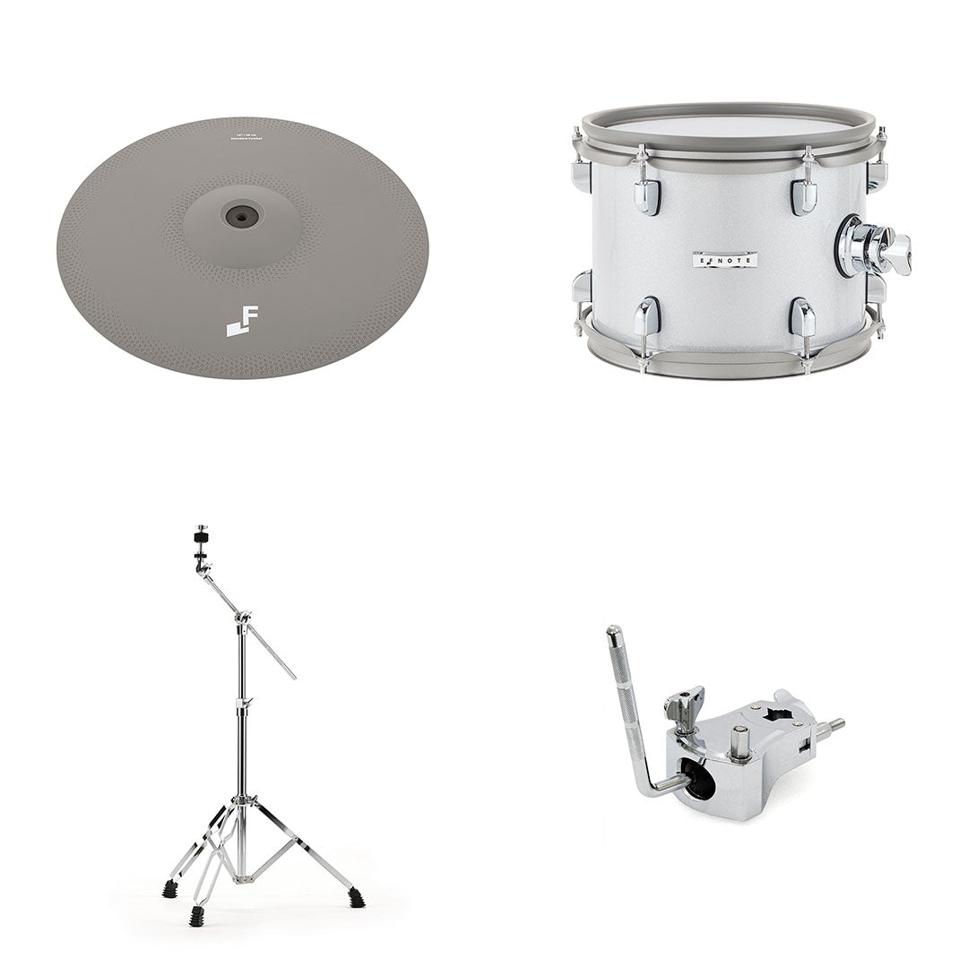 EFNOTE PRO 504 Technical Electronic Drum Set - White Sparkle