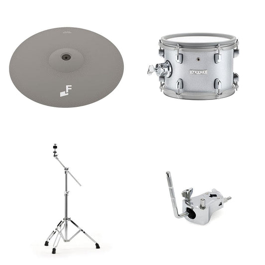 EFNOTE 7 Expansion Pack - 18" Cymbal w/Stand, 10” Rack Tom w/Mount