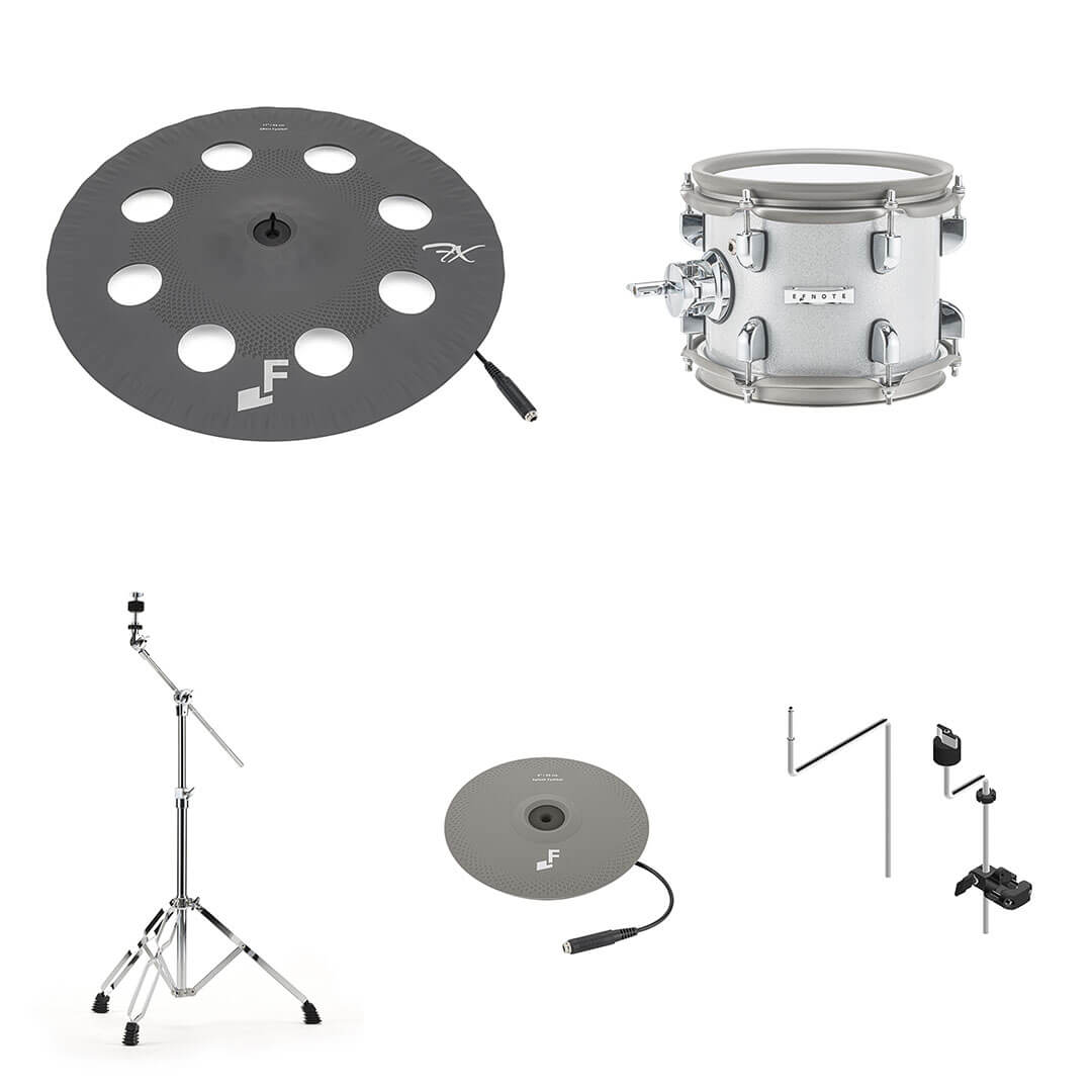 EFNOTE Expansion Pack #2 for PRO 500/700 Series Drum Sets - White Sparkle