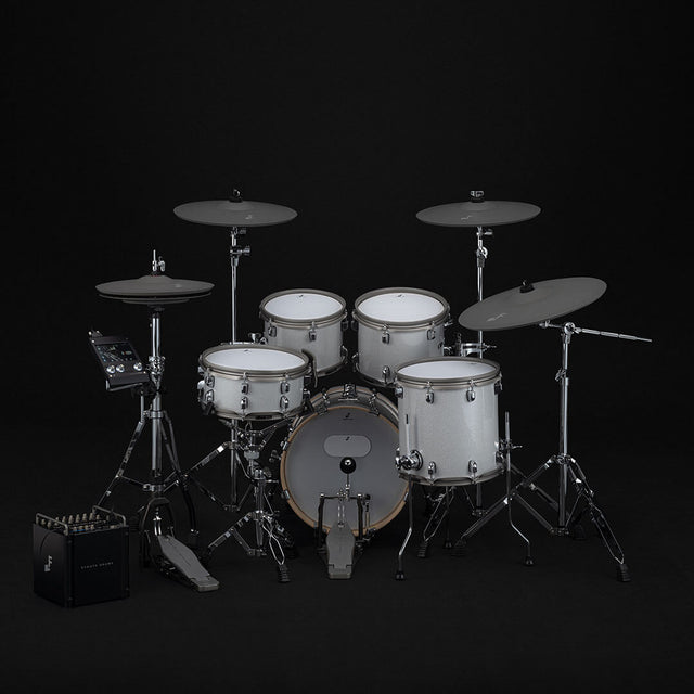 EFNOTE PRO 501 Traditional Electronic Drum Set - White Sparkle