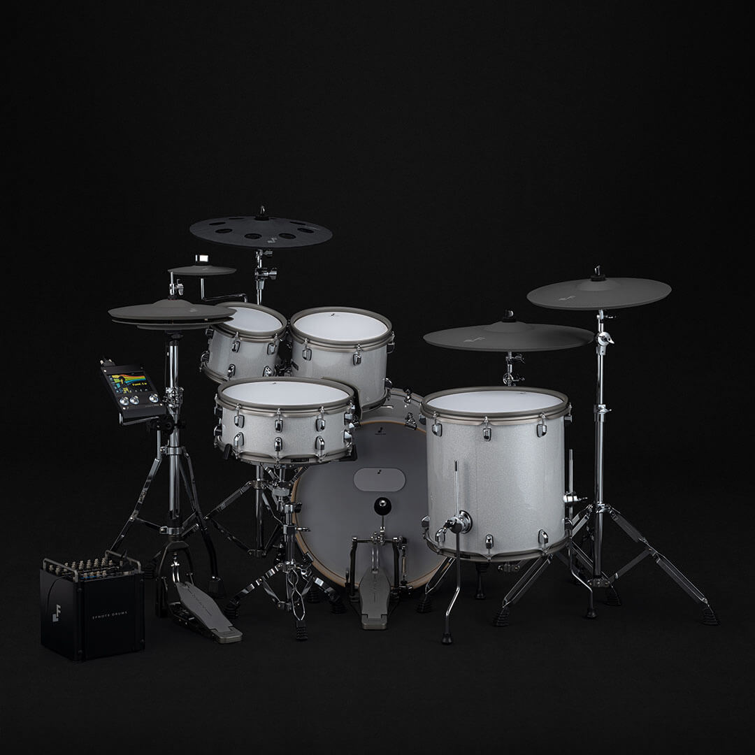 EFNOTE PRO 702 Modern Electronic Drum Set - White Sparkle