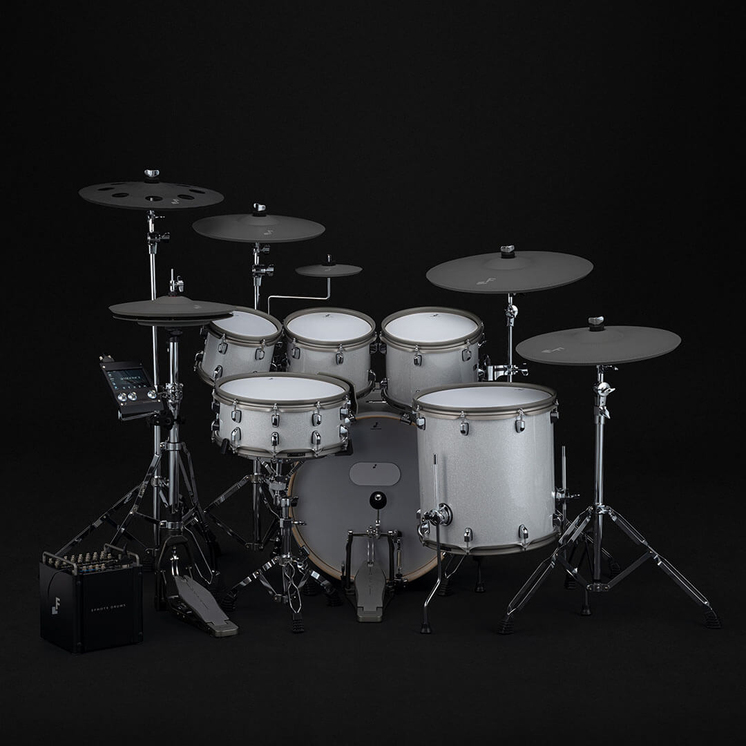 EFNOTE PRO 704 Traditional Electronic Drum Set - White Sparkle