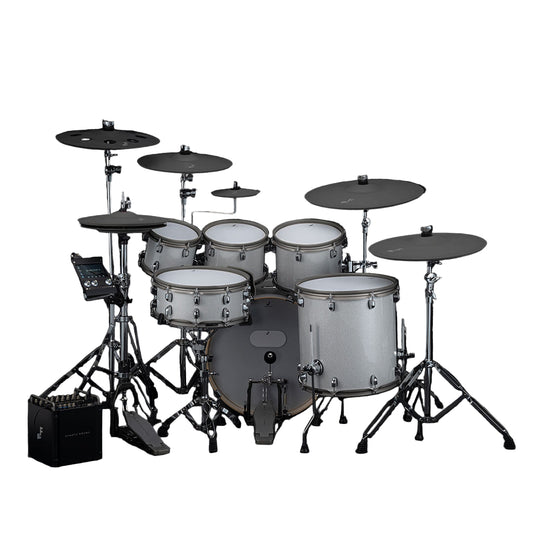 EFNOTE PRO 704 Traditional Electronic Drum Set - White Sparkle