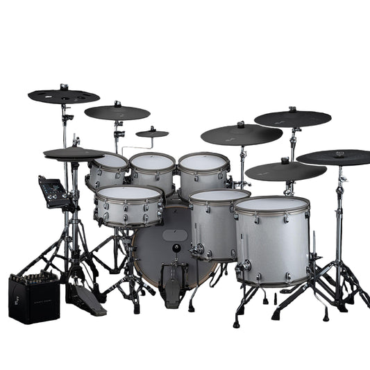 EFNOTE PRO 707 Complete Electronic Drum Set - White Sparkle