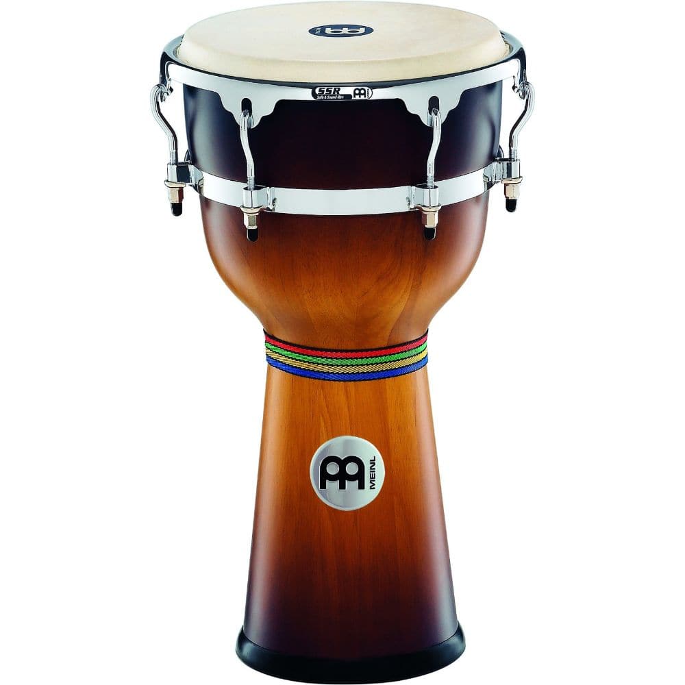 Meinl Floatune Series Wood Djembe 12 Gold Amber Burst
