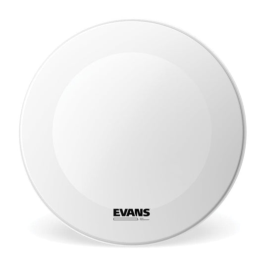 Evans EQ3 Resonant Coated White Bass Drum Head, No Port, 20 Inch