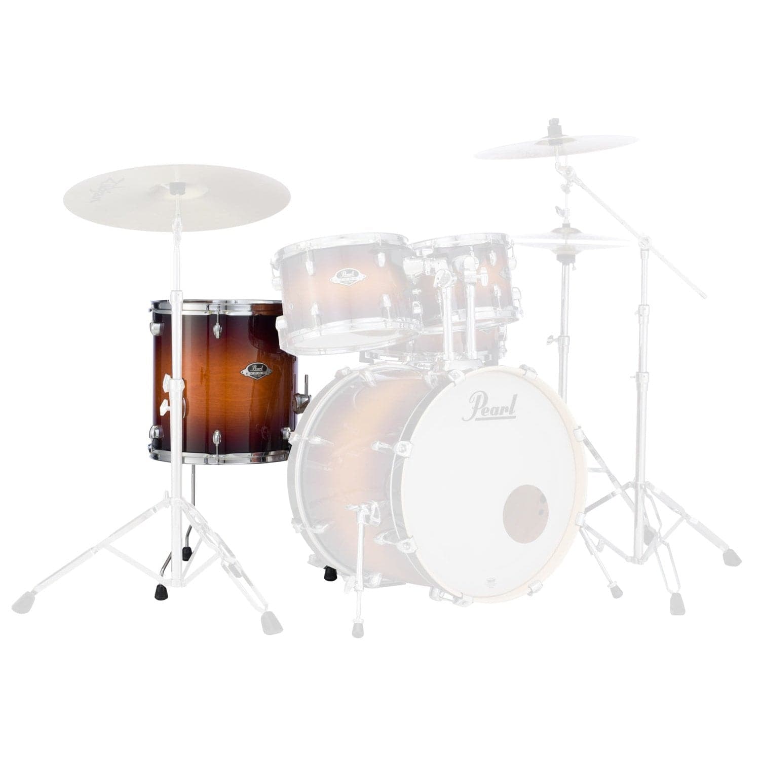 Pearl Export Lacquer 18x16 Floor Tom - Gloss Tobacco Burst