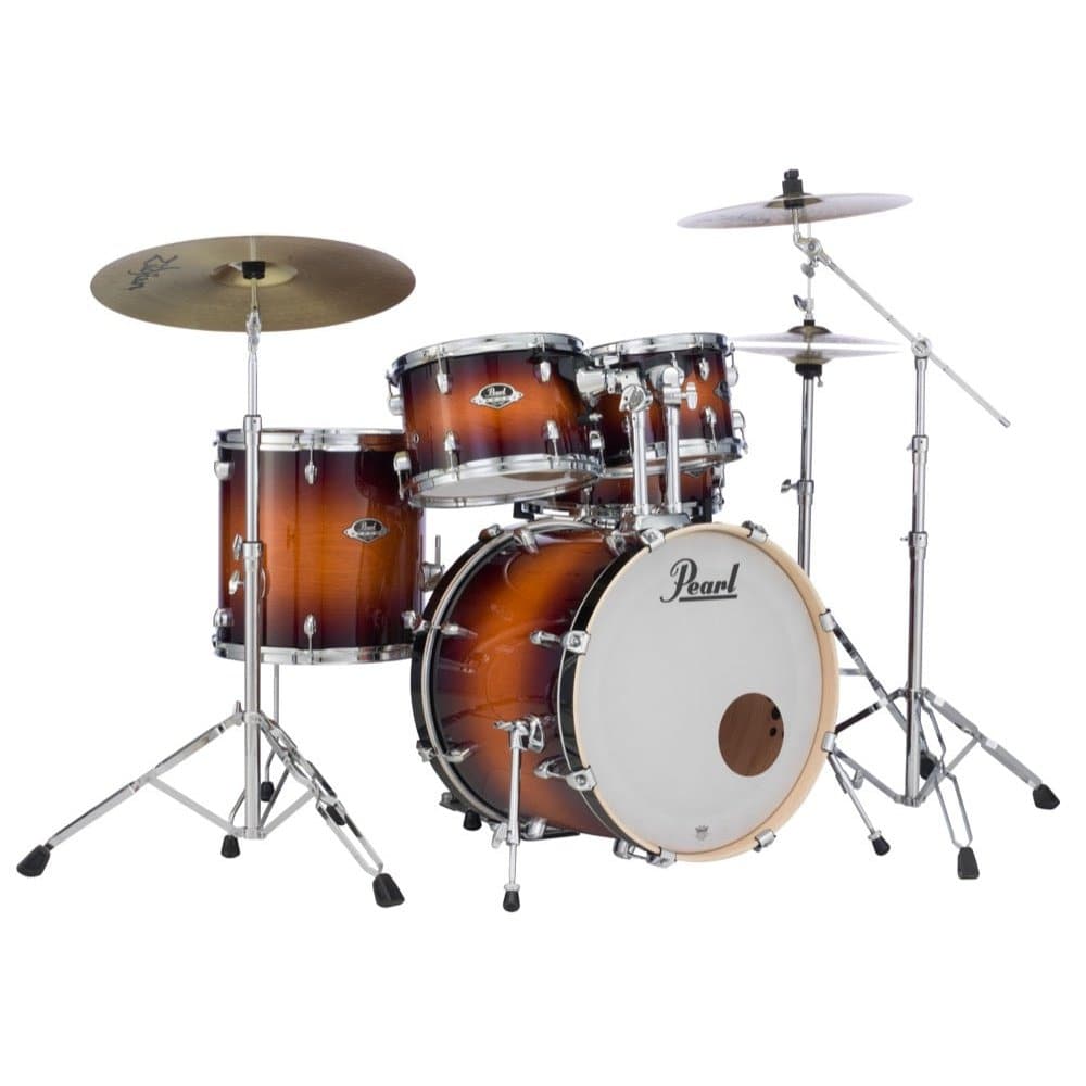 Pearl Export Lacquer Series Drum Set with Hardware - Gloss Tobacco Burst