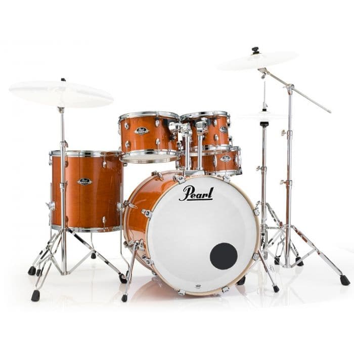 Pearl Export Lacquer Series Drum Set with Hardware - Honey Amber